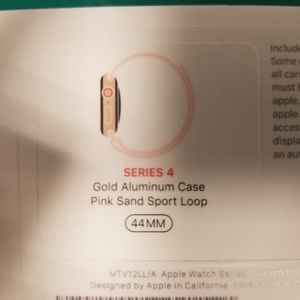 Apple Watch Series 4 (GPS)Pink sport band 44mm